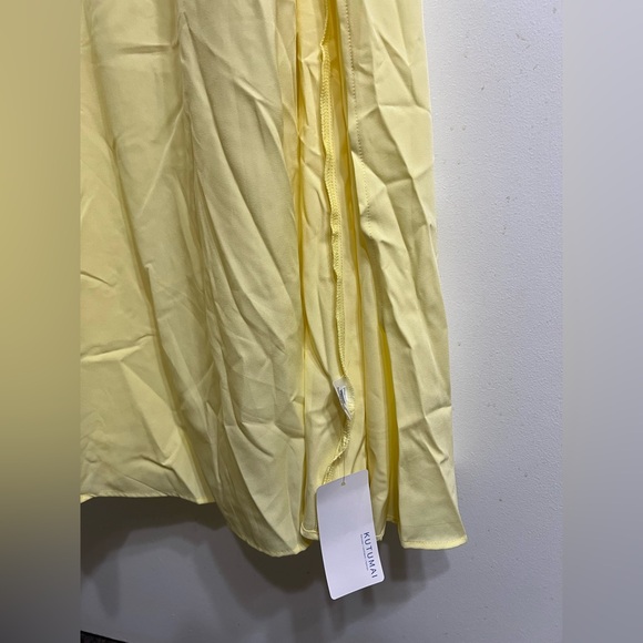 Romantic Off-Shoulder Ruched Maxi Dress in Sunshine Yellow - Picture 7 of 14